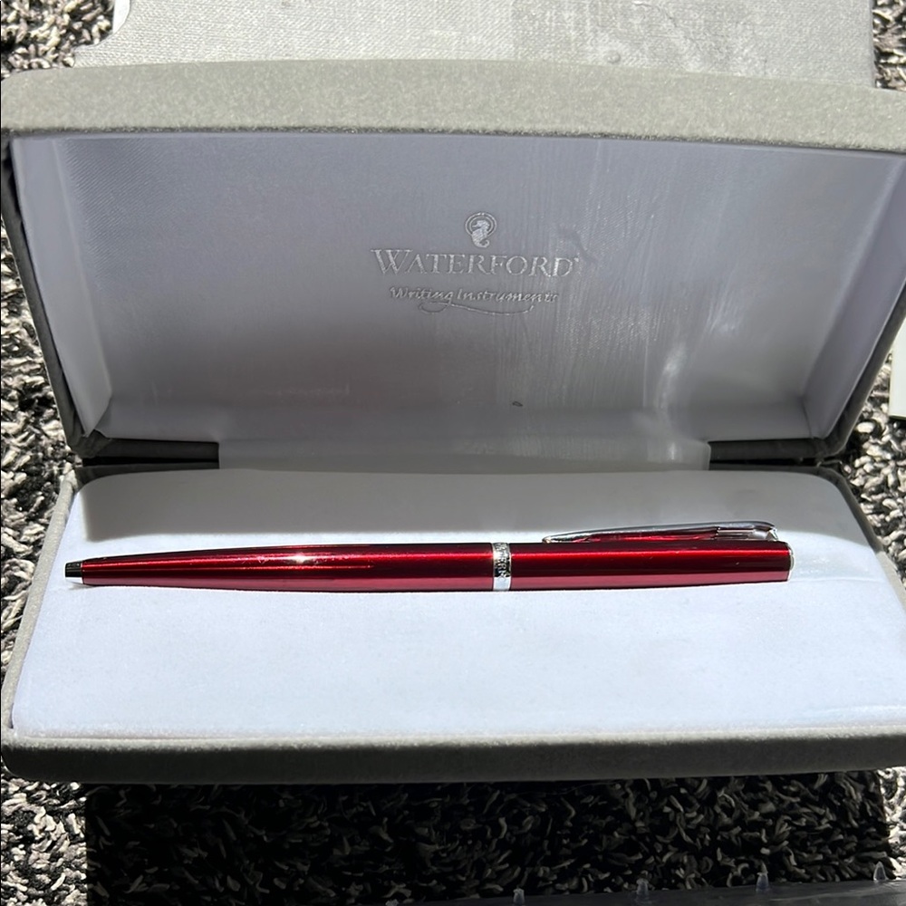 Waterford Red Pen with Case - Picture 4 of 6